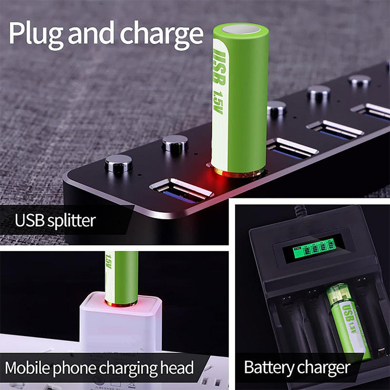 USB Rechargeable Constant Voltage Large Capacity Lithium Battery