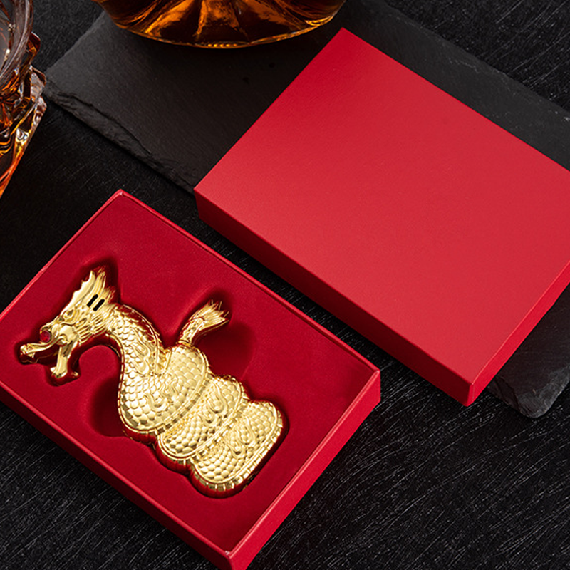 New Carved Dragon Shape Metal Lighter With Gift Box