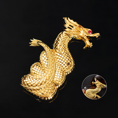 New Carved Dragon Shape Metal Lighter With Gift Box