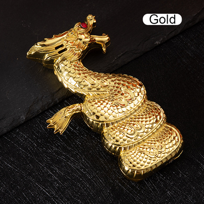 New Carved Dragon Shape Metal Lighter With Gift Box