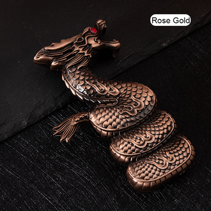 New Carved Dragon Shape Metal Lighter With Gift Box