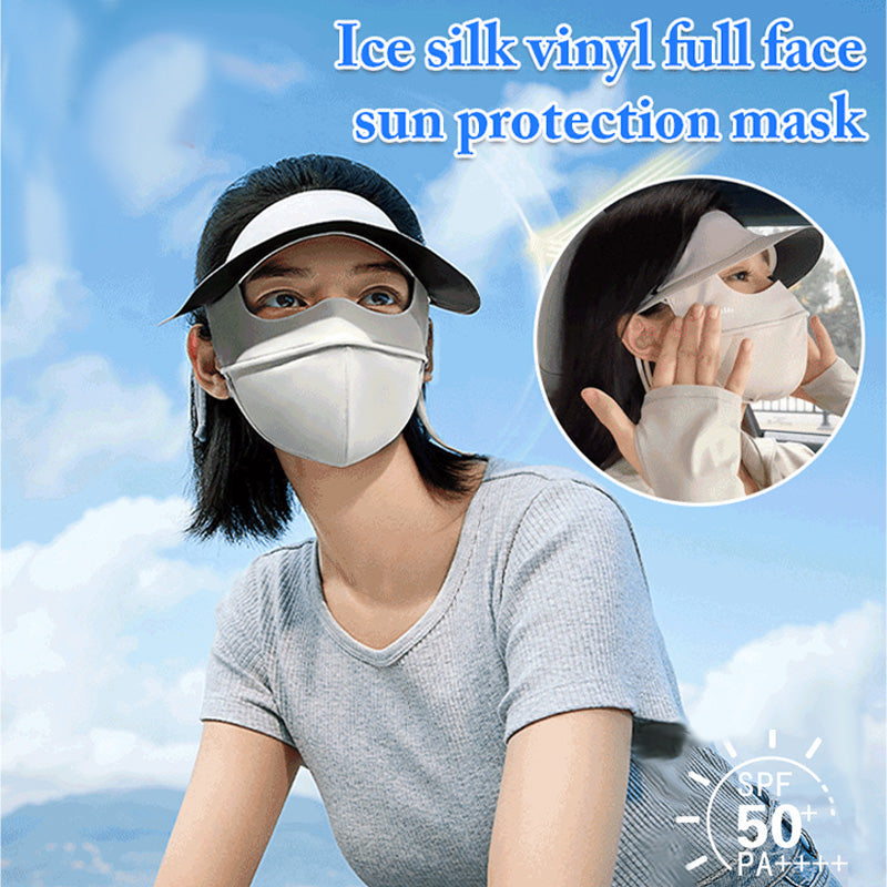 🔥Buy 1 Get 1 Free🔥Full Face Frosted Silk Sun Protection Hat