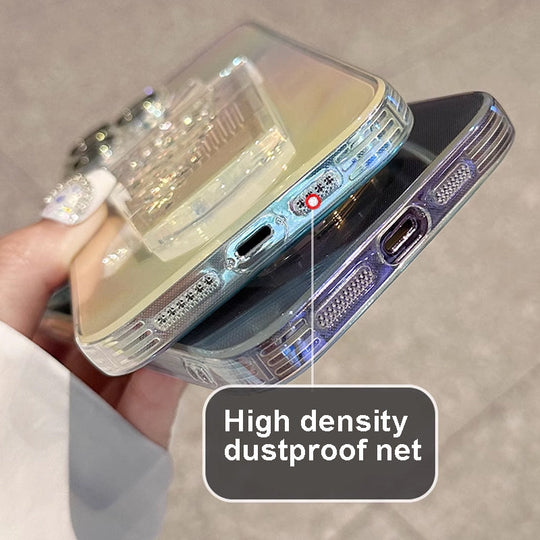 3D Bling Quicksand Juice Bottle Gradient Phone Case