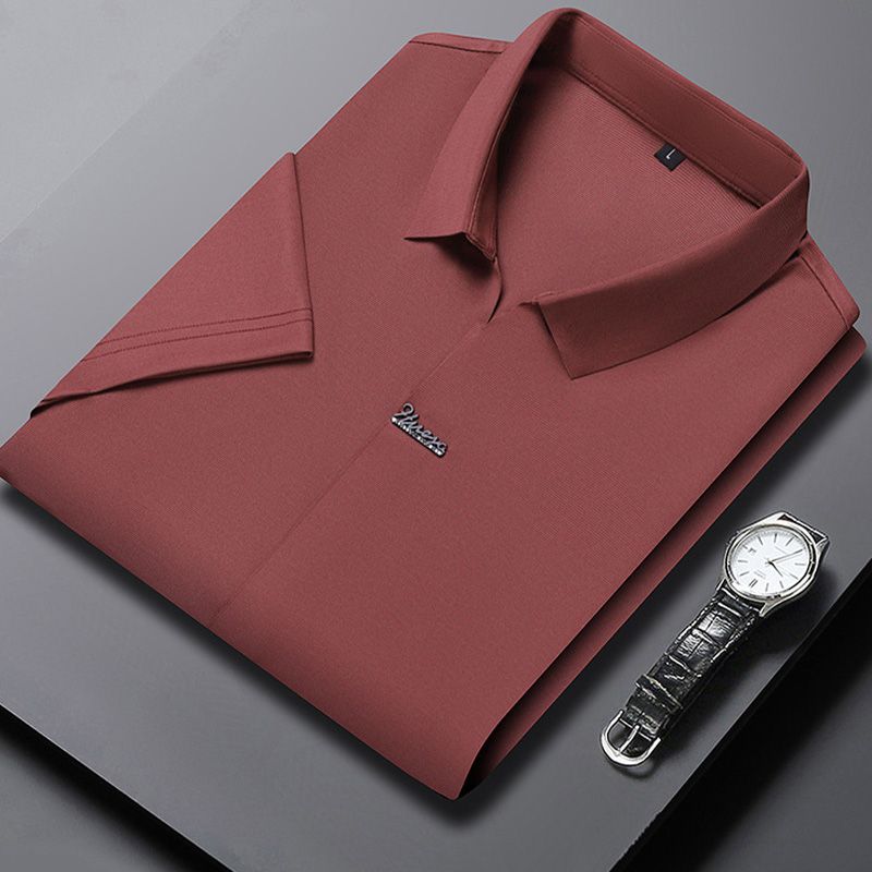 🎁Hot Sale 49% OFF⏳Men’s Casual Lapel Breathable Wrinkle-free T-shirt