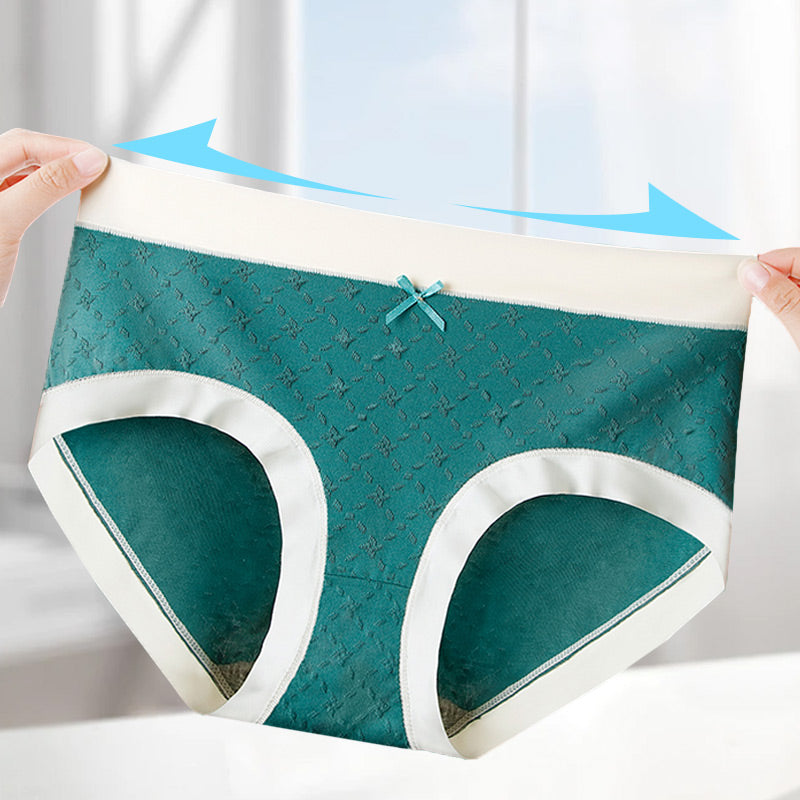 🔥50% OFF🔥Mid Waist Patterned Briefs for Women