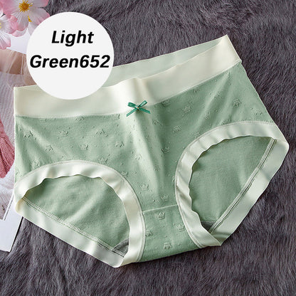 Mid Waist Patterned Briefs for Women