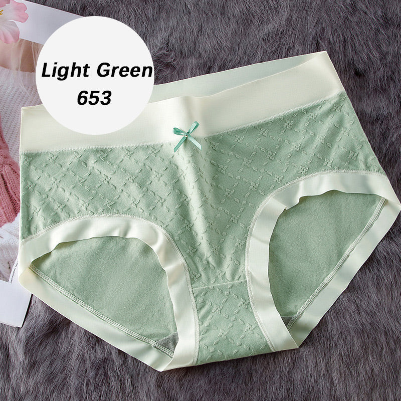 Mid Waist Patterned Briefs for Women