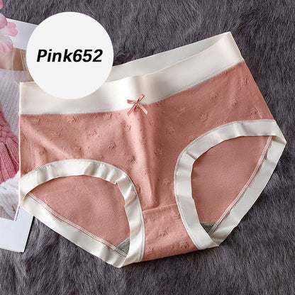 Mid Waist Patterned Briefs for Women