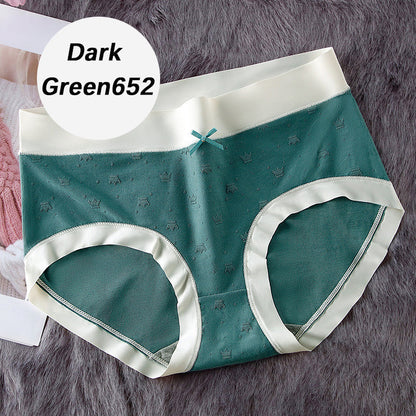 Mid Waist Patterned Briefs for Women