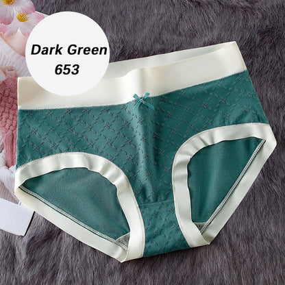 Mid Waist Patterned Briefs for Women