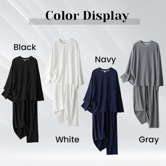 Loose Fashionable Long Sleeve 2-piece Set