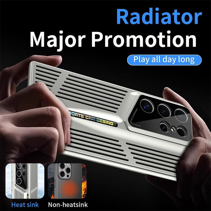 Slim Breattable Lens Protection Phone Case för Samsung