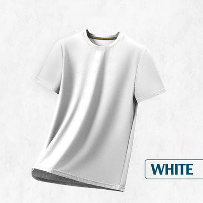 🔥Summer Sale🔥Breathable Solid Color Short Sleeve Waffle T-Shirt