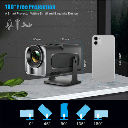 💥Anniversary-Promotion Limit Time 55% OFF🥰Portable HD Adjustable Low Noise Projector