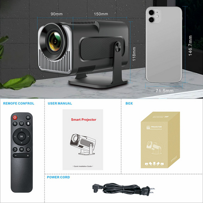 💥Anniversary-Promotion Limit Time 55% OFF🥰Portable HD Adjustable Low Noise Projector