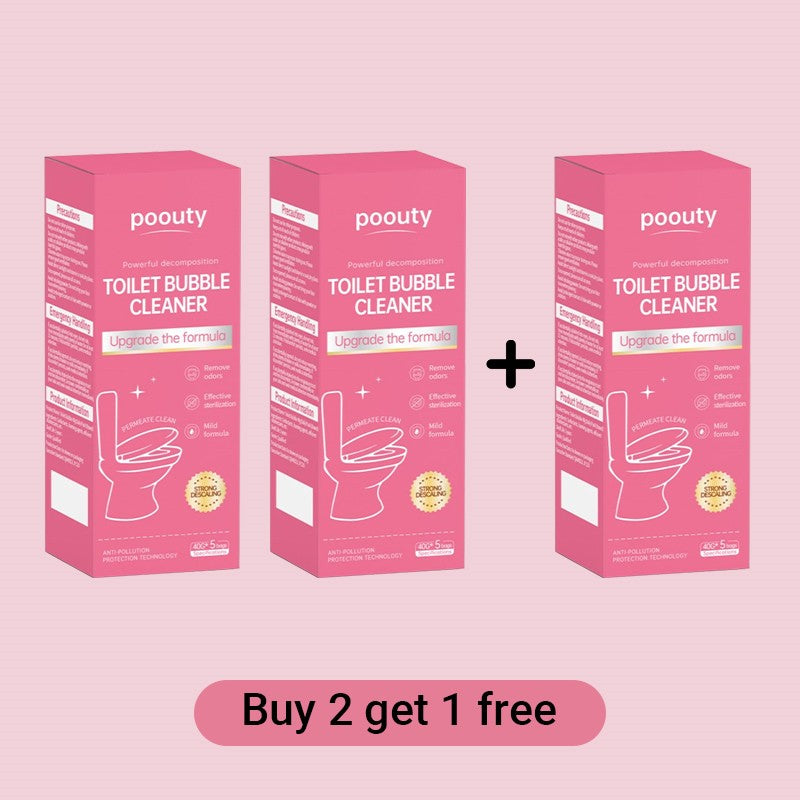 Pink Quick Foaming Toilet Bowl Cleaner - Powder Packs