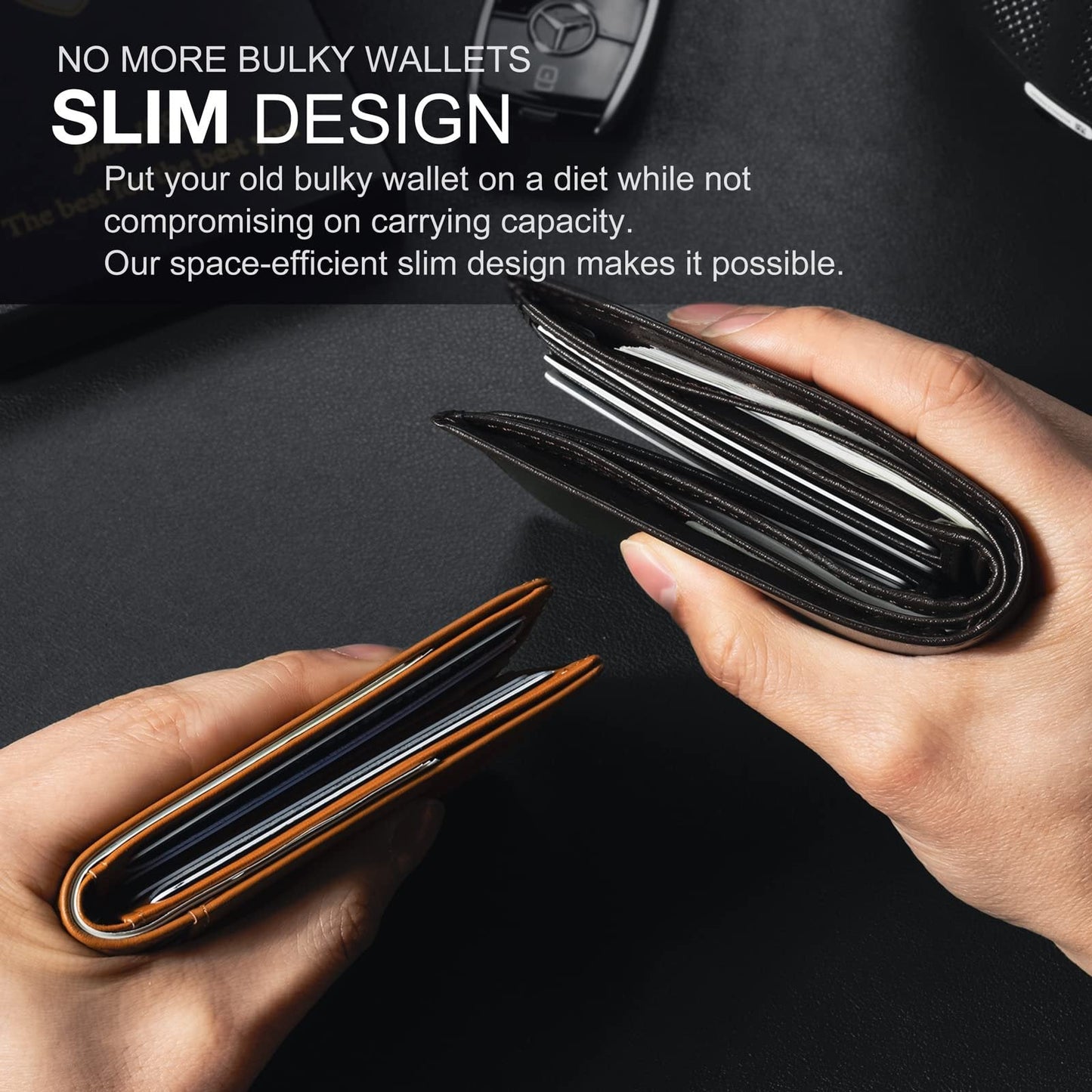 🔥Hot Sale 🔥Mens Slim Wallet Rfid Blocking