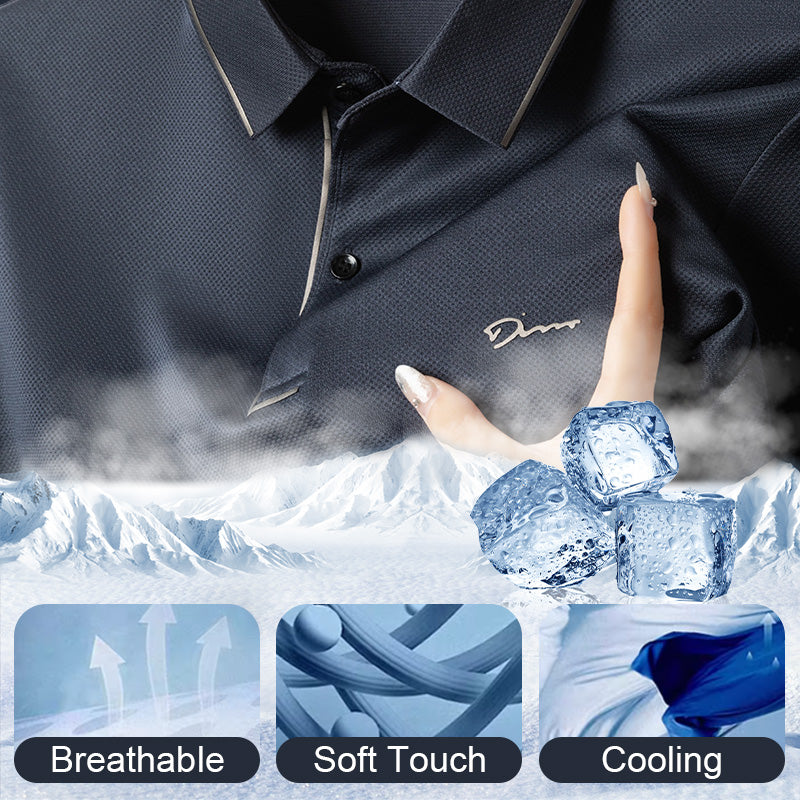 ✨New Arrival✨Men's Ice Silk Business Casual Lapel Shirt