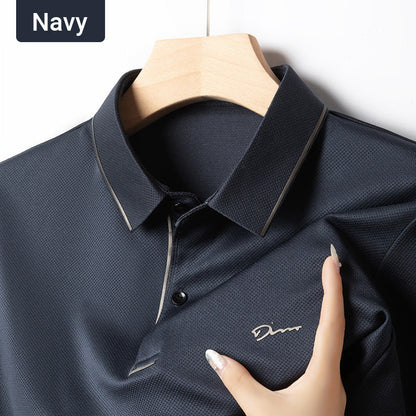 ✨New Arrival✨Men's Ice Silk Business Casual Lapel Shirt