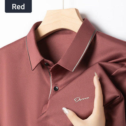 ✨New Arrival✨Men's Ice Silk Business Casual Lapel Shirt