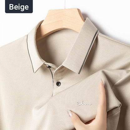 ✨New Arrival✨Men's Ice Silk Business Casual Lapel Shirt