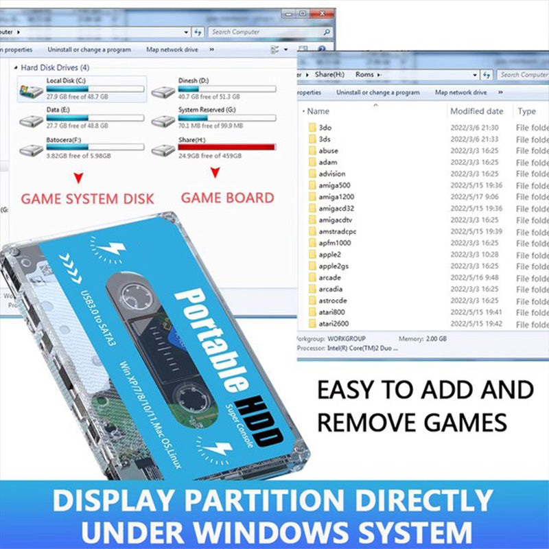 Hard disk extern portabil pentru jocuri✈️Livrare gratuită✈️