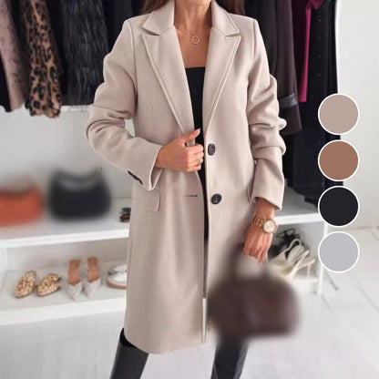 🌷New for autumn✨Women’s Elegant Tailored Long Coat