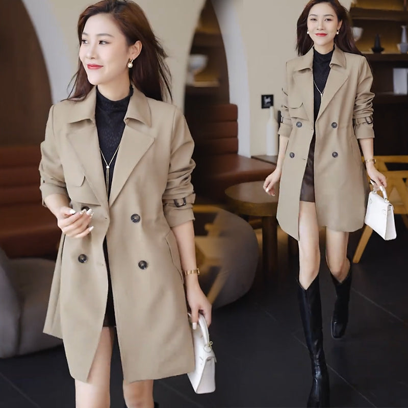 🍂End-of-Fall Specials🍂Comfortable Waisted Lapel Trench Coat