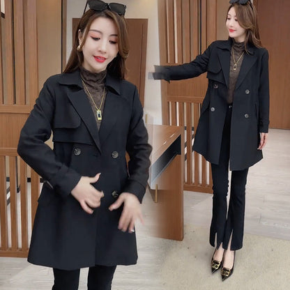 🍂End-of-Fall Specials🍂Comfortable Waisted Lapel Trench Coat