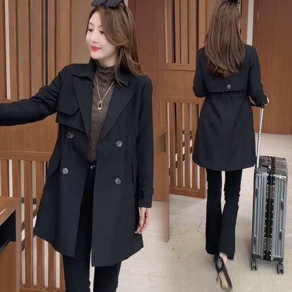 🍂End-of-Fall Specials🍂Comfortable Waisted Lapel Trench Coat