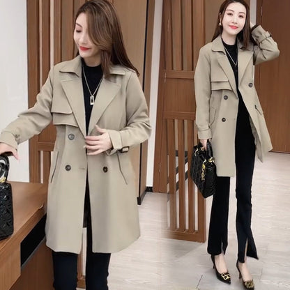 🍂End-of-Fall Specials🍂Comfortable Waisted Lapel Trench Coat