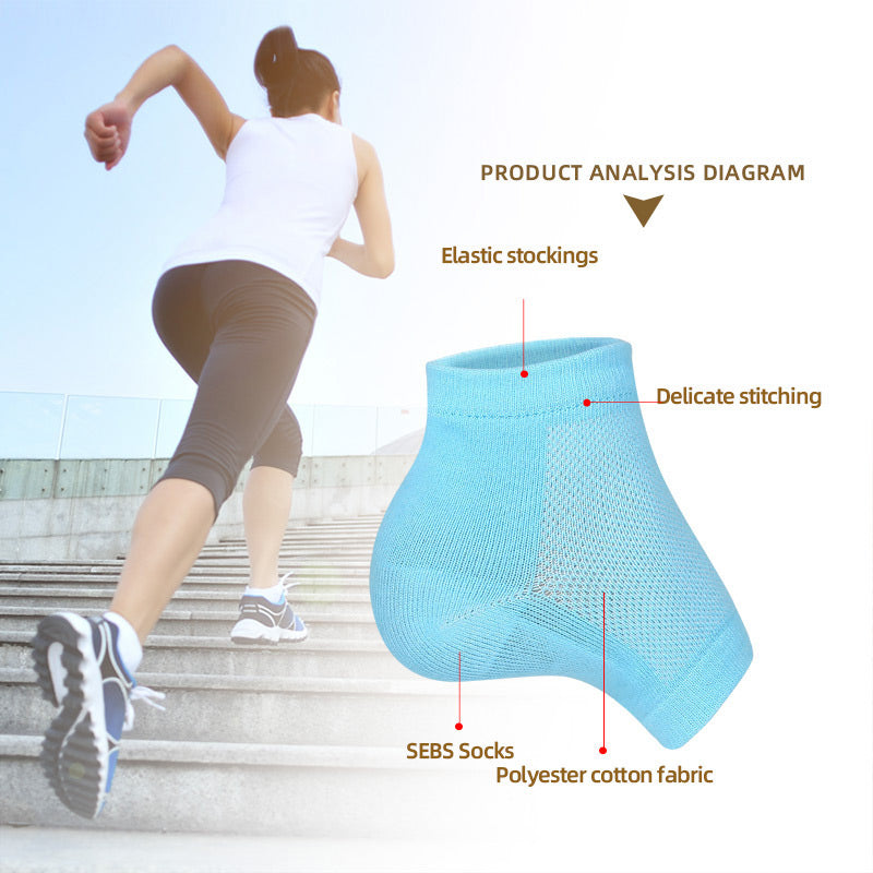 Ademvolle onzichtbare hoogte verhoogt de sokken