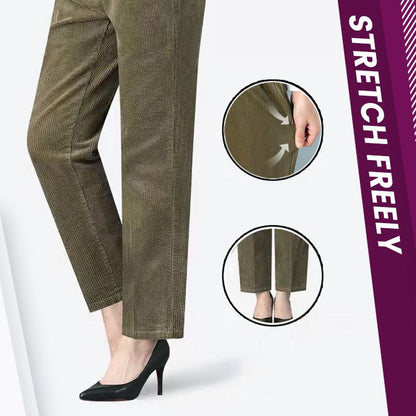 🖤Black Friday Sale:50% OFF🖤Women’s High-rise Elastic Corduroy Trousers