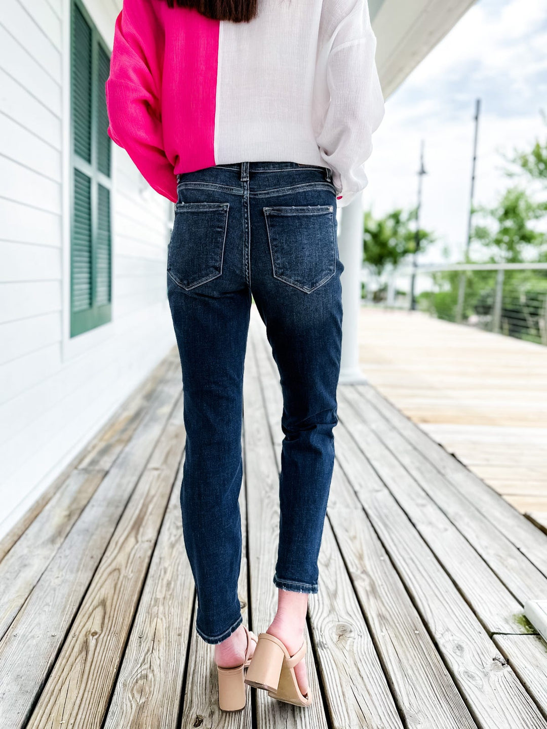 💗Hot Promotion 50% Off💗Tummy Control Cuffed Slim Fit Jeans