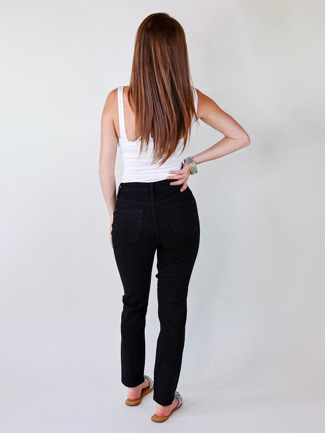 💗Hot Promotion 50% Off💗Tummy Control Cuffed Slim Fit Jeans