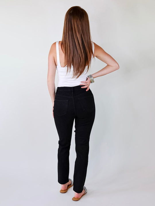 💗Hot Promotion 50% Off💗Tummy Control Cuffed Slim Fit Jeans