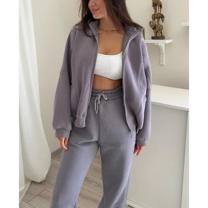 🔥🖤Black Friday Sale 50% OFF🔥Triple Threaded High-Neck Casual Sportswear 2-piece set