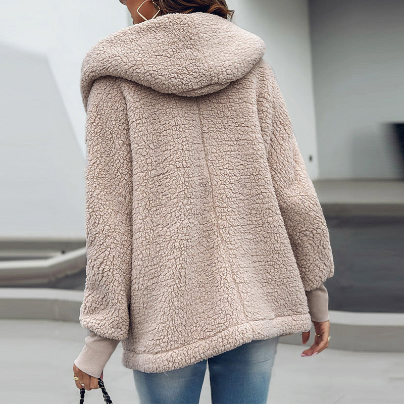 ❄️Winter-Specials❄️Women's Soft Fuzzy Hooded Jacket with Pockets