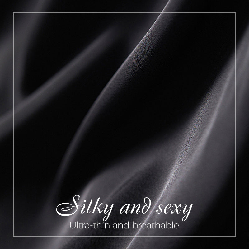 Se adapta a las curvas Satin One Sombe Drape Slit Maxi Vestido