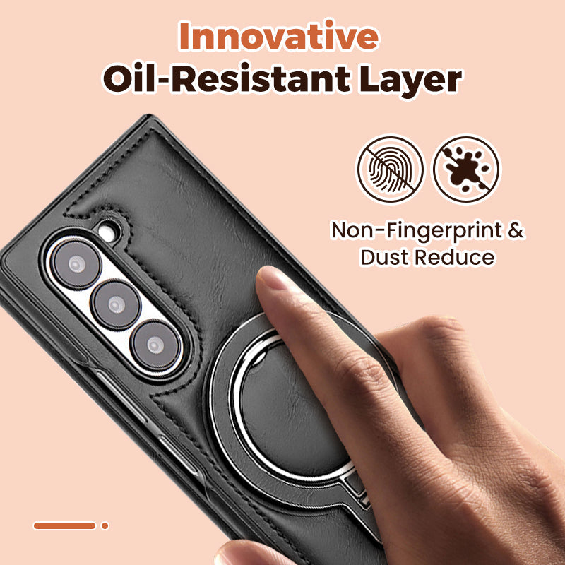 Prémiové PU kožené magnetické pouzdro se stojánkem pro Samsung Z Fold 3/4/5/6