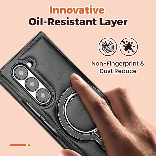 Prémiové PU kožené magnetické pouzdro se stojánkem pro Samsung Z Fold 3/4/5/6