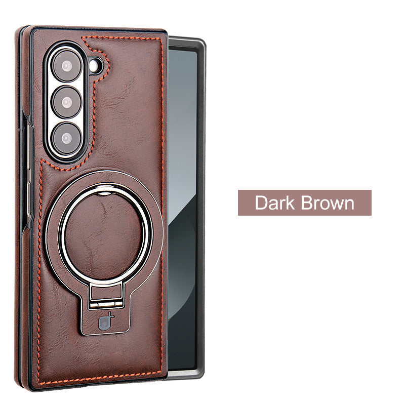 Prémiové PU kožené magnetické pouzdro se stojánkem pro Samsung Z Fold 3/4/5/6