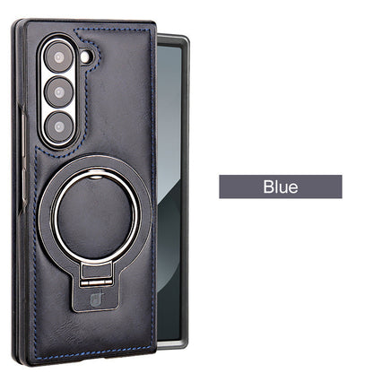 Premium PU Leather Magnetic Case with Stand for Samsung Z Fold 3/4/5/6