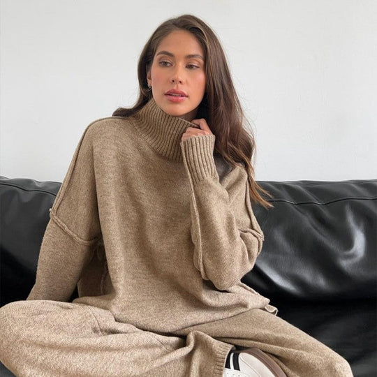 🖤Black Friday-uitverkoop: 50% KORTING💖Casual losse gebreide 2-delige set voor dames