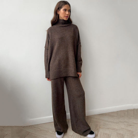 🖤Black Friday-uitverkoop: 50% KORTING💖Casual losse gebreide 2-delige set voor dames