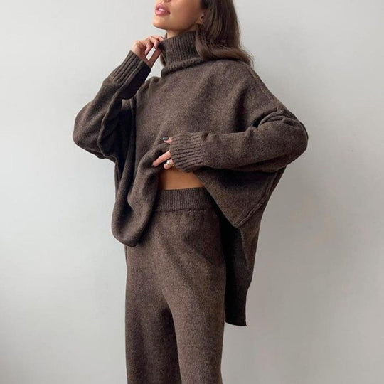 🖤Black Friday-uitverkoop: 50% KORTING💖Casual losse gebreide 2-delige set voor dames
