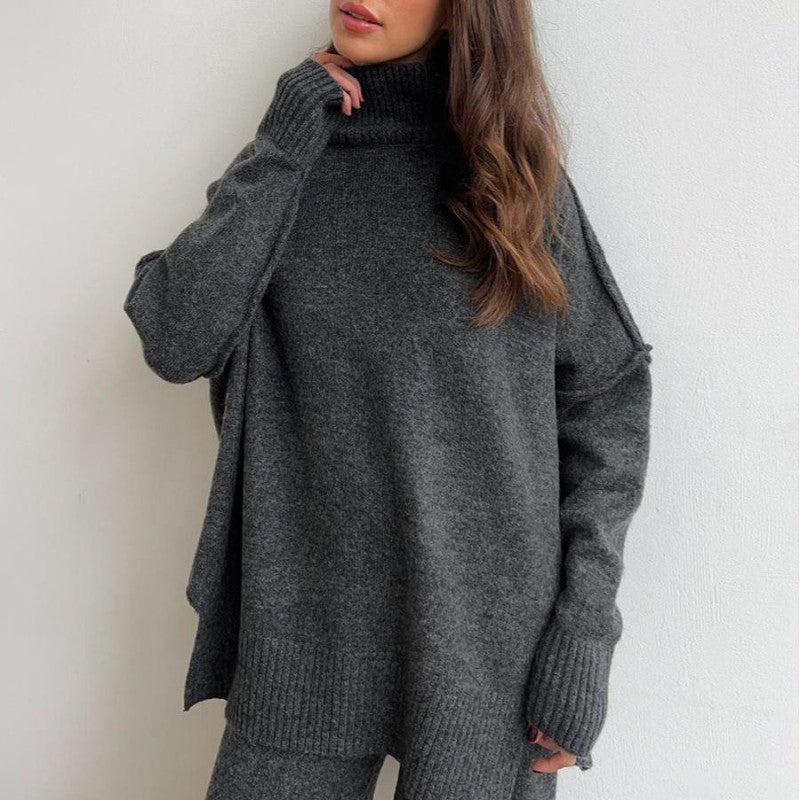 🖤Black Friday Sale:50% OFF💖Women's Casual Loose Knit 2-Piece Set