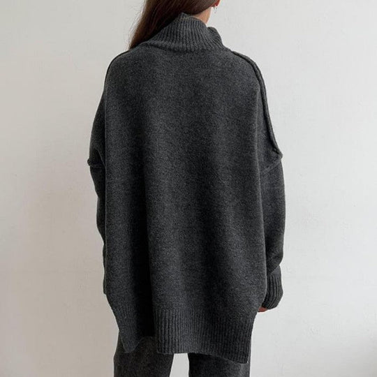 🖤Black Friday-uitverkoop: 50% KORTING💖Casual losse gebreide 2-delige set voor dames