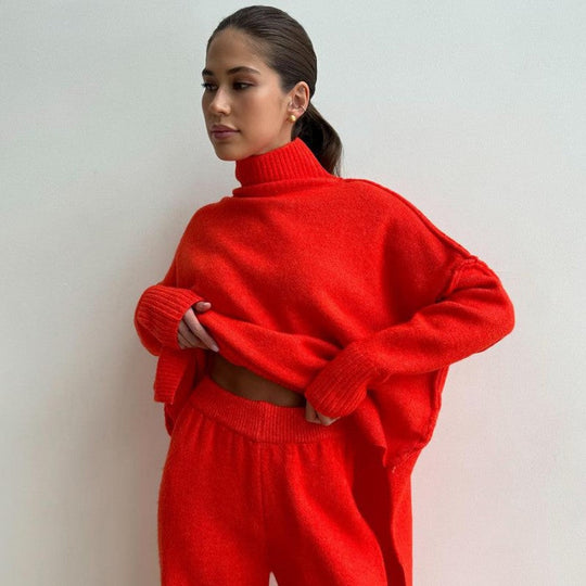 🖤Black Friday-uitverkoop: 50% KORTING💖Casual losse gebreide 2-delige set voor dames