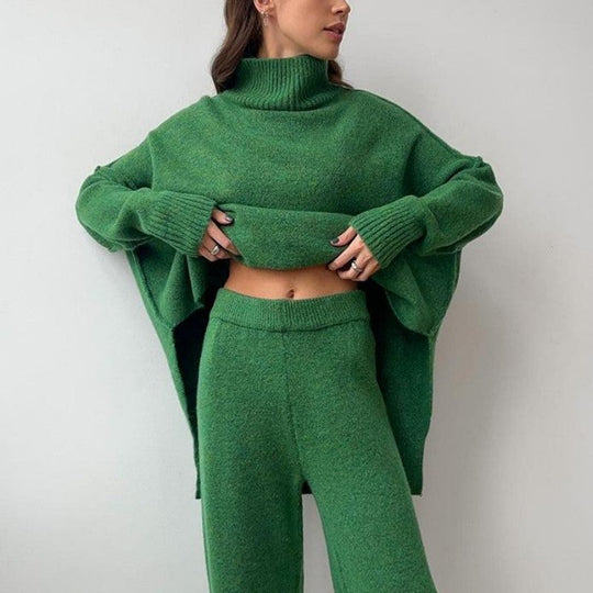 🖤Black Friday-uitverkoop: 50% KORTING💖Casual losse gebreide 2-delige set voor dames